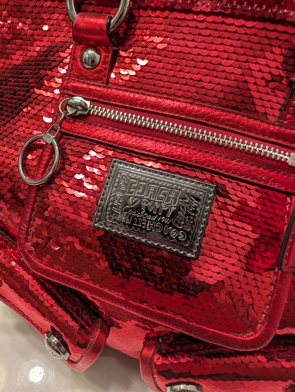 🥰 Vintage Y2K Rare Coach Poppy Spotlight Limited Edition #13821 Crossbody Bag ❤ - Picture 8 of 16